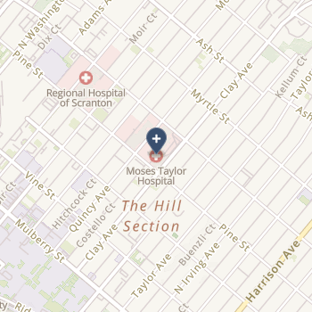 Moses Taylor Hospital on map