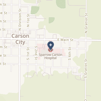 Sparrow Carson Hospital on map