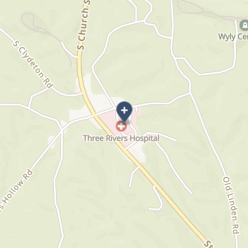 Three Rivers Hospital on map