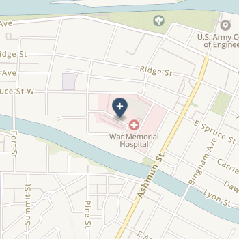 Chippewa County War Memorial Hospital on map