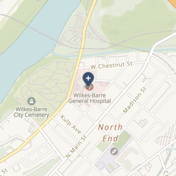 Wilkes-Barre General Hospital on map