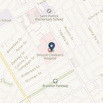 Driscoll Childrens Hospital on map
