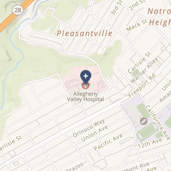 Allegheny Valley Hospital on map