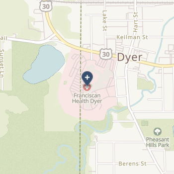 Franciscan Health Dyer on map