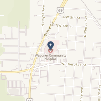 Wagoner Community Hospital on map