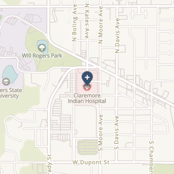 Claremore Indian Hospital on map