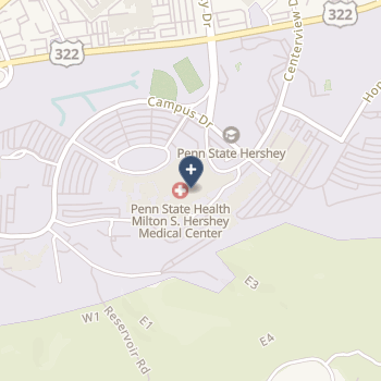 Milton s Hershey Medical Center on map
