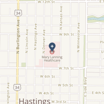 Mary Lanning Healthcare on map