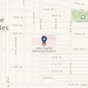 Lake Charles Memorial Hospital on map