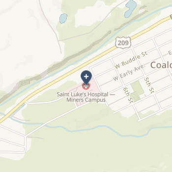 St Luke's Miners Memorial Hospital on map