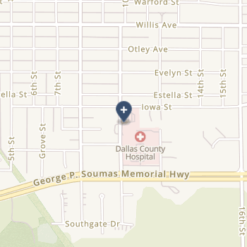 Dallas County Hospital on map