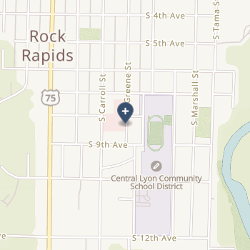 Sanford Rock Rapids Medical Center on map