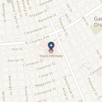 Touro Infirmary on map