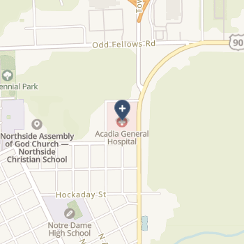 Acadia General Hospital on map