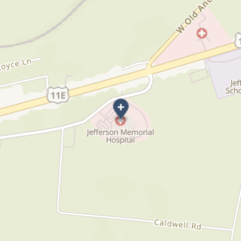 Tennova Healthcare-Jefferson Memorial Hospital on map