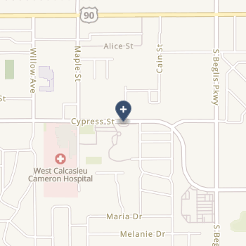 West Calcasieu Cameron Hospital on map