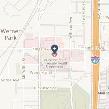 University Health Shreveport on map