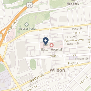 Easton Hospital on map