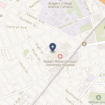 Robert Wood Johnson University Hospital on map